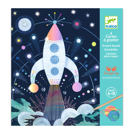 Cartes à gratter - Mission cosmique-Djeco-DJE-DJ09727-CLÉMENT