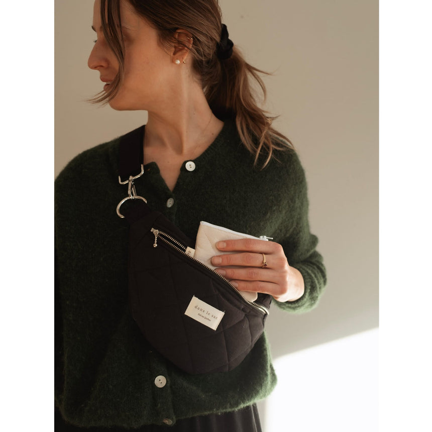 Sac Banane Matelassé - Noir / Noir-Dans Le Sac-DLS-BELT-BLAC2-CLÉMENT