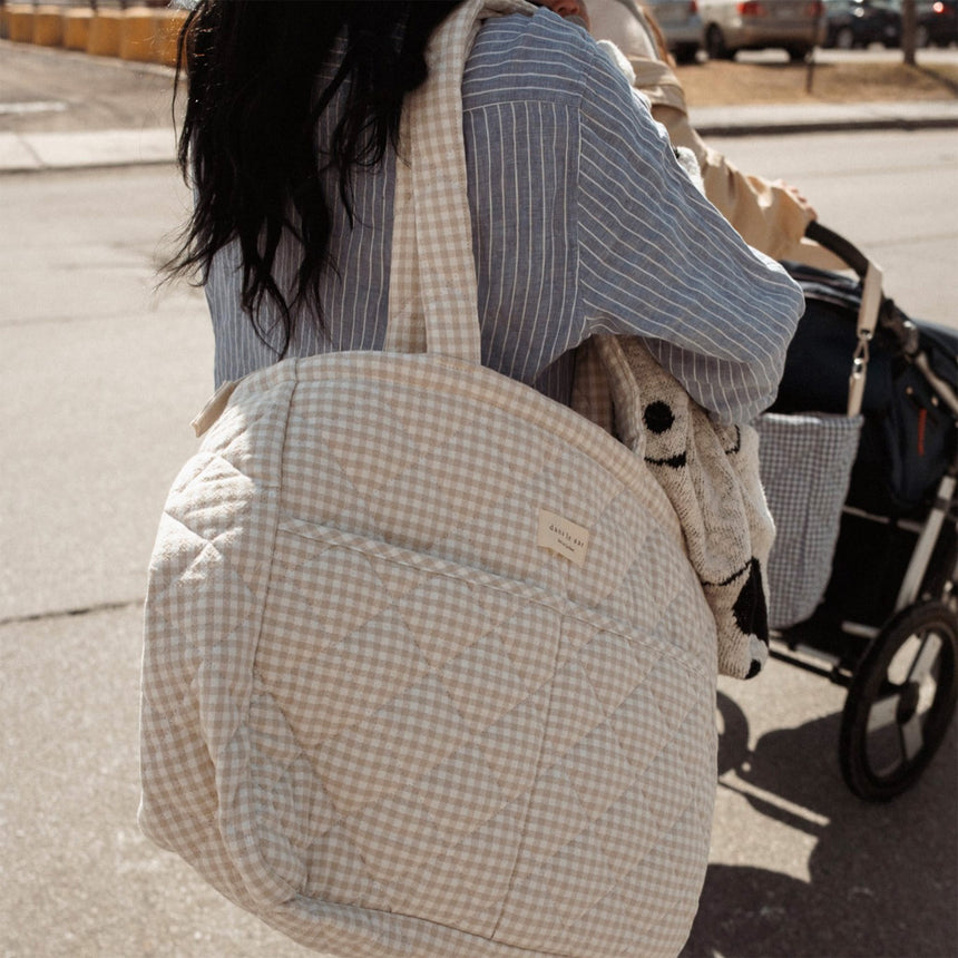Sac à Couches - Vichy Beige-Dans Le Sac-DLS-DIAPBAGGINBE-CLÉMENT