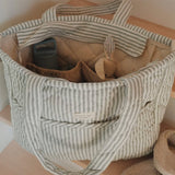 Sac À Couches - Rayé Sauge-Dans Le Sac-DLS-DIAPBAGSTRSA-CLÉMENT