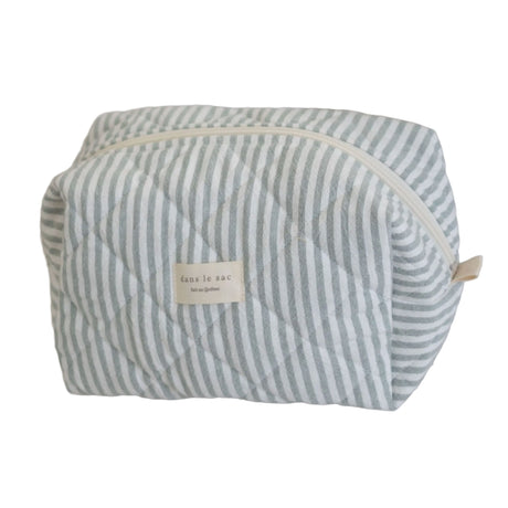 Grande Pochette Mama- Rayé Sauge-Dans Le Sac-DLS-POUCLARSTSA-CLÉMENT
