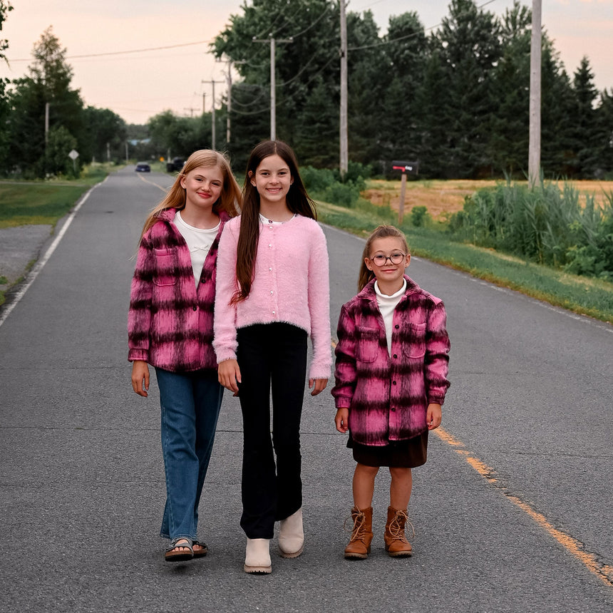 Cardigan Blush & Boucle 7-14ans-Look-LOK-2263475C-ROS-CLÉMENT