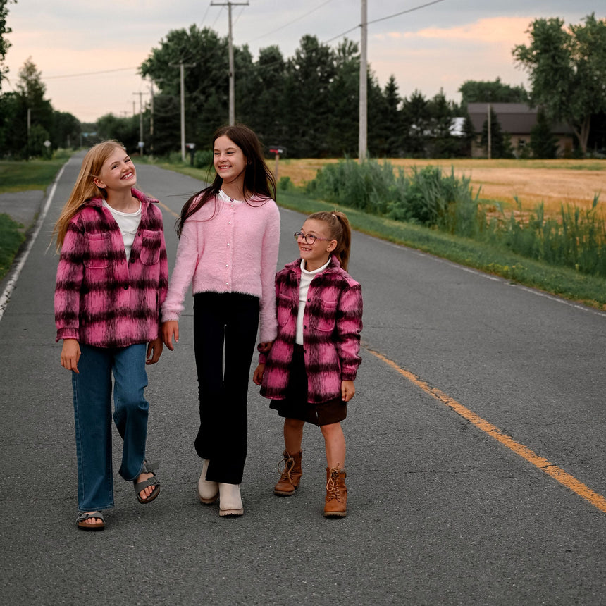 Cardigan Blush & Boucle 7-14ans-Look-LOK-2263475C-ROS-CLÉMENT