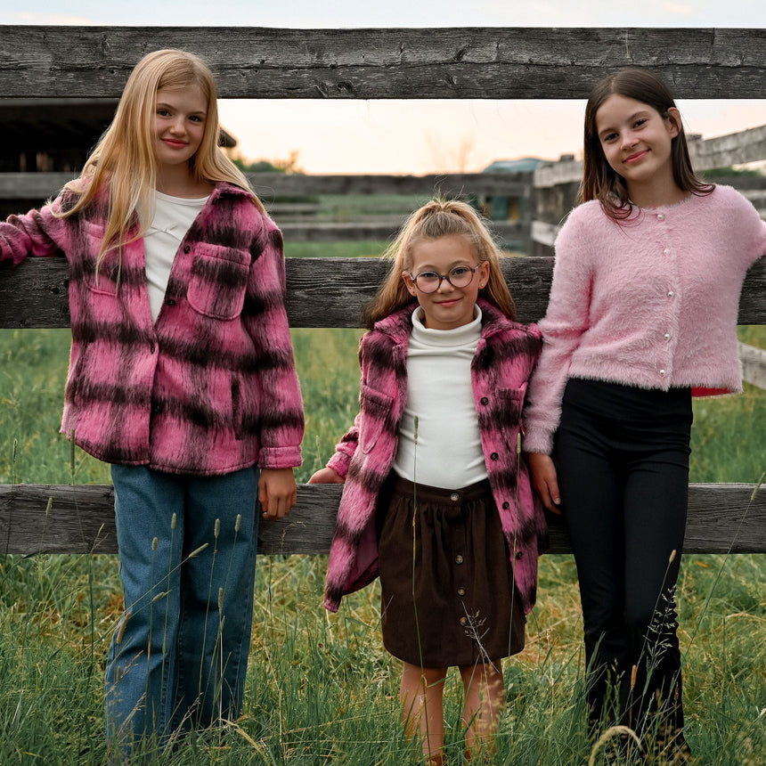 Cardigan Blush & Boucle 7-14ans-Look-LOK-2263475C-ROS-CLÉMENT