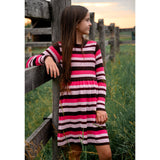Robe Rayée Blush & Boucle 7-14ans-Look-LOK-2263492C-CLÉMENT