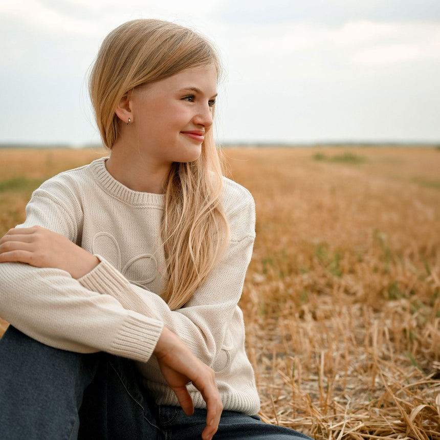 Pull Fleurs Blush & Boucle 7-14ans-Look-LOK-2263505C-IVO-CLÉMENT