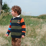 Pull Tricot Rayé Recrue 2-8ans-Chat Botte-CHI-2265428C-CLÉMENT