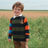 Pull Tricot Rayé Recrue 2-8ans-Chat Botte-CHI-2265428C-CLÉMENT