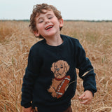 Pull Tricot Chien Recrue 2-8ans-Chat Botte-CHI-2265429C-CLÉMENT
