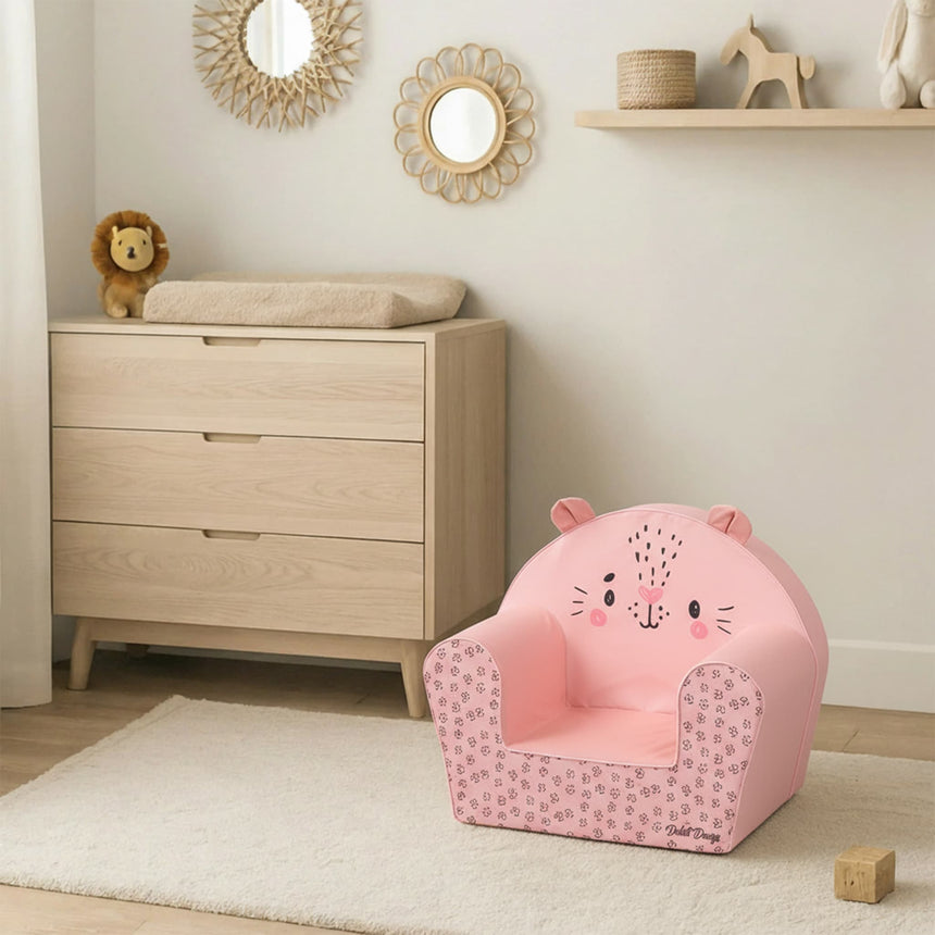 Fauteuil pour Enfant - Oreilles Chaton Rose-Clement - Equipement-DST-209DT8-26001-CLÉMENT