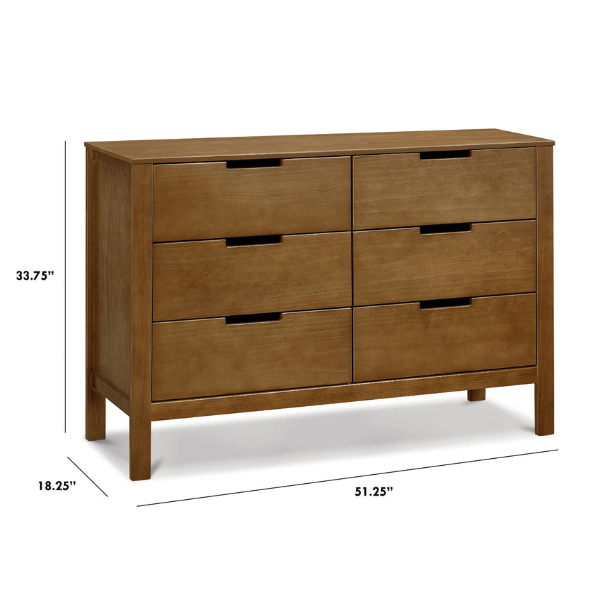 Commode 6 Tiroirs Colby - Noyer-DaVinci-DVI-F11926L-CLÉMENT