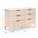 Commode 6 Tiroirs Colby - Naturel Lavé-DaVinci-DVI-F11926NX-CLÉMENT