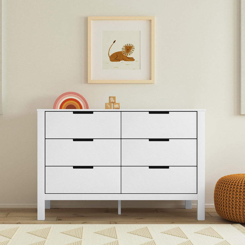 Commode 6 Tiroirs Colby - Blanc-DaVinci-DVI-F11926W-CLÉMENT