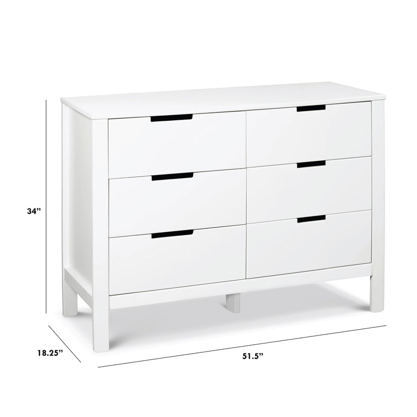 Commode 6 Tiroirs Colby - Blanc-DaVinci-DVI-F11926W-CLÉMENT