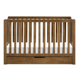 Couchette Convertible 4-en-1 Colby avec Tiroir Gigogne - Noyer-DaVinci-DVI-F11951L-CLÉMENT