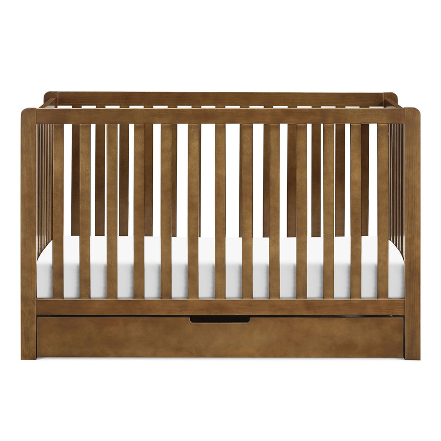 Couchette Convertible 4-en-1 Colby avec Tiroir Gigogne - Noyer-DaVinci-DVI-F11951L-CLÉMENT