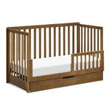 Couchette Convertible 4-en-1 Colby avec Tiroir Gigogne - Noyer-DaVinci-DVI-F11951L-CLÉMENT