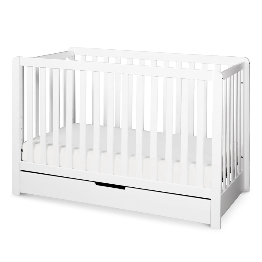 Couchette Convertible 4-en-1 Colby avec Tiroir Gigogne - Blanc-DaVinci-DVI-F11951W-CLÉMENT