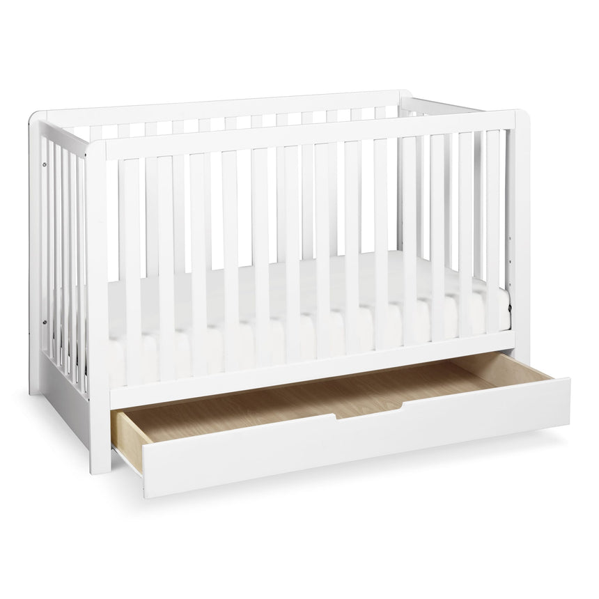 Couchette Convertible 4-en-1 Colby avec Tiroir Gigogne - Blanc-DaVinci-DVI-F11951W-CLÉMENT