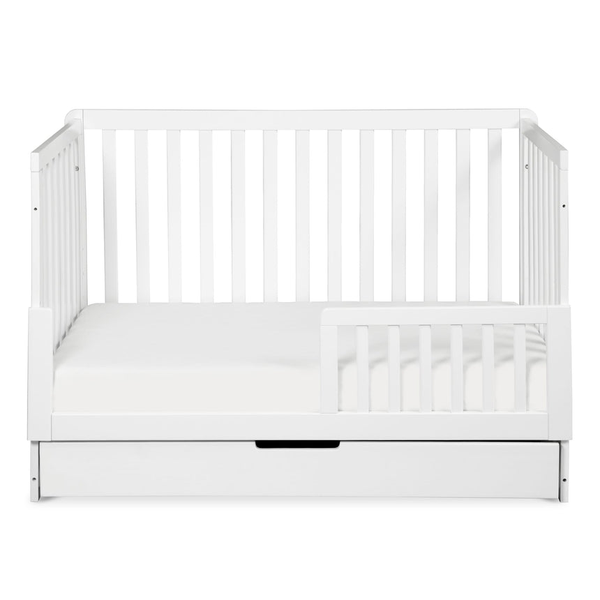Couchette Convertible 4-en-1 Colby avec Tiroir Gigogne - Blanc-DaVinci-DVI-F11951W-CLÉMENT