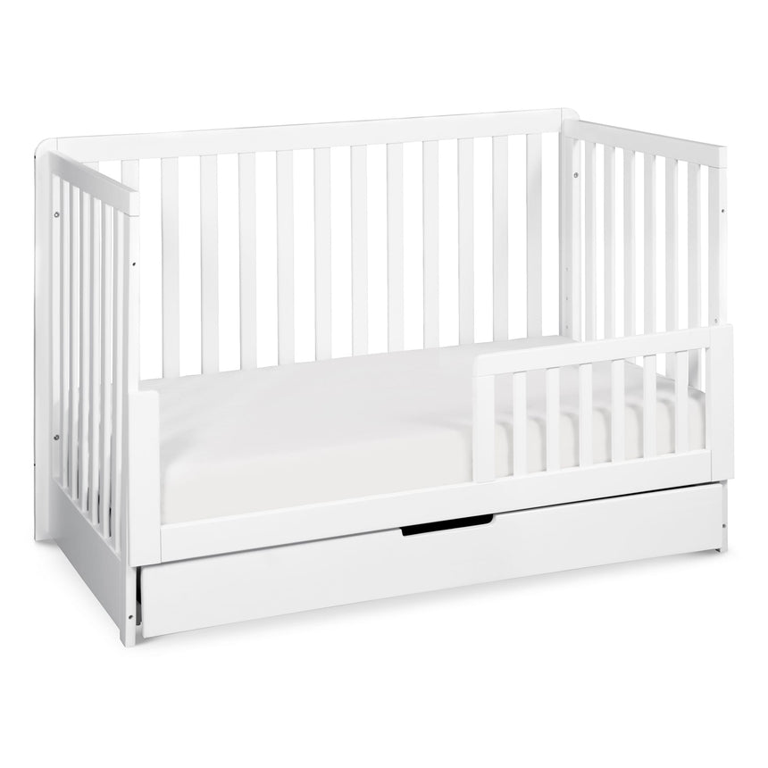 Couchette Convertible 4-en-1 Colby avec Tiroir Gigogne - Blanc-DaVinci-DVI-F11951W-CLÉMENT