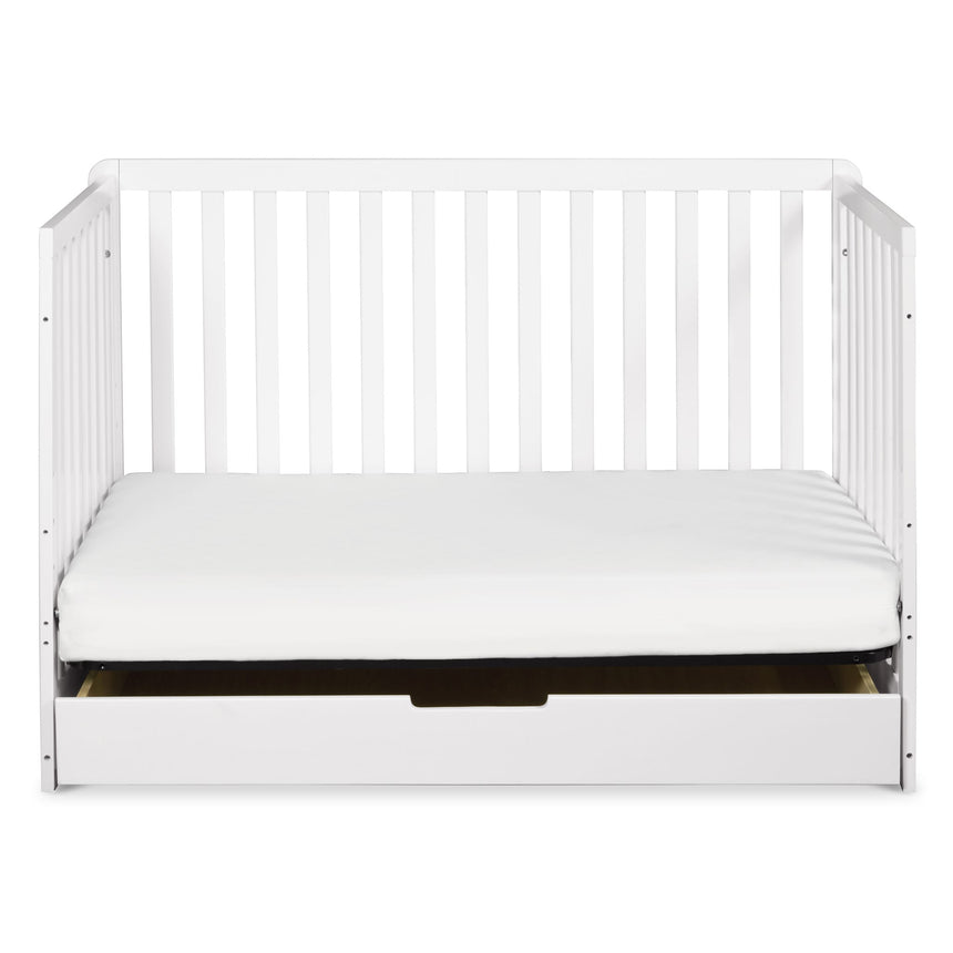 Couchette Convertible 4-en-1 Colby avec Tiroir Gigogne - Blanc-DaVinci-DVI-F11951W-CLÉMENT