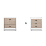 Commode 3 Tiroirs Radley - Blanc et Bois Côtier-Carter's-DVI-F23223WCWD-CLÉMENT