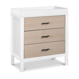 Commode 3 Tiroirs Radley - Blanc et Bois Côtier-Carter's-DVI-F23223WCWD-CLÉMENT