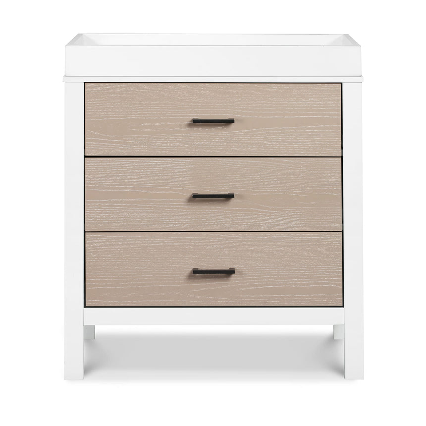 Commode 3 Tiroirs Radley - Blanc et Bois Côtier-Carter's-DVI-F23223WCWD-CLÉMENT