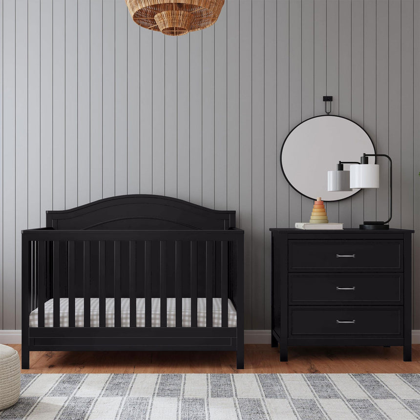 Couchette Convertible 4-en-1 Charlie - Ébène-DaVinci-DVI-M12801E-CLÉMENT