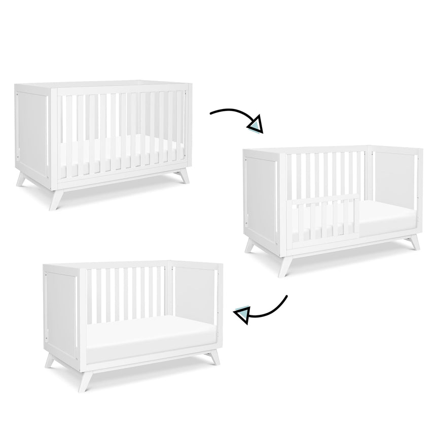 Couchette Convertible 3-en-1 Otto - Blanc-DaVinci-DVI-M22501W-CLÉMENT