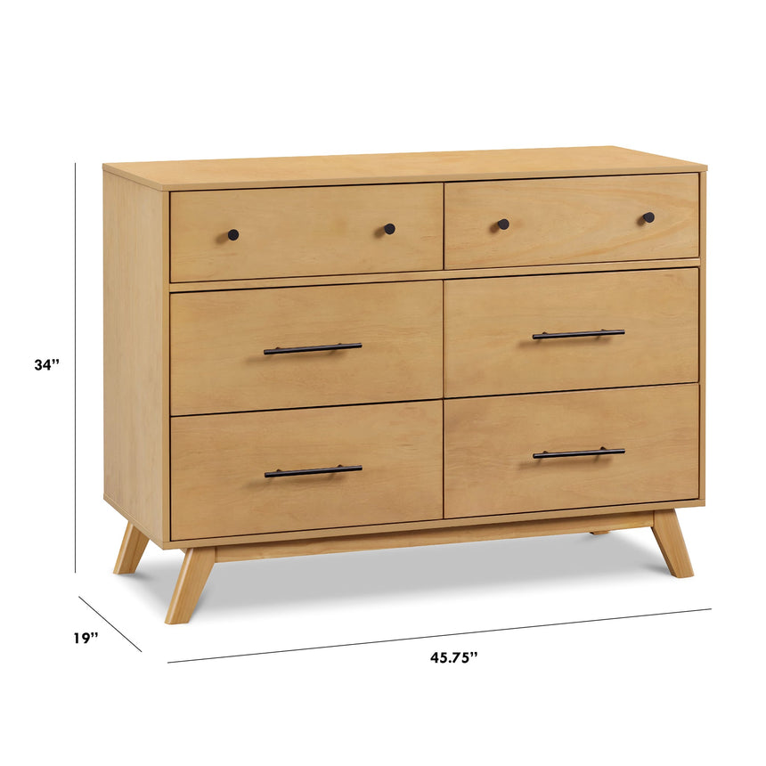 Commode 6 Tiroirs Otto - Miel-DaVinci-DVI-M22526HY-CLÉMENT