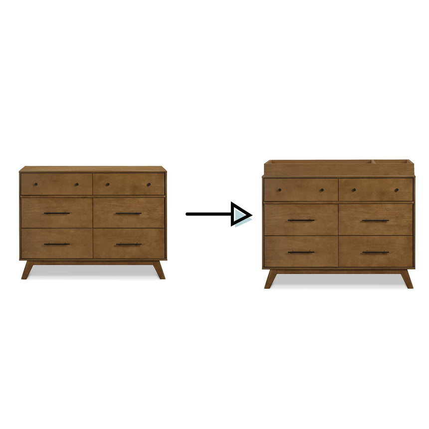 Commode 6 Tiroirs Otto - Noyer-DaVinci-DVI-M22526L-CLÉMENT
