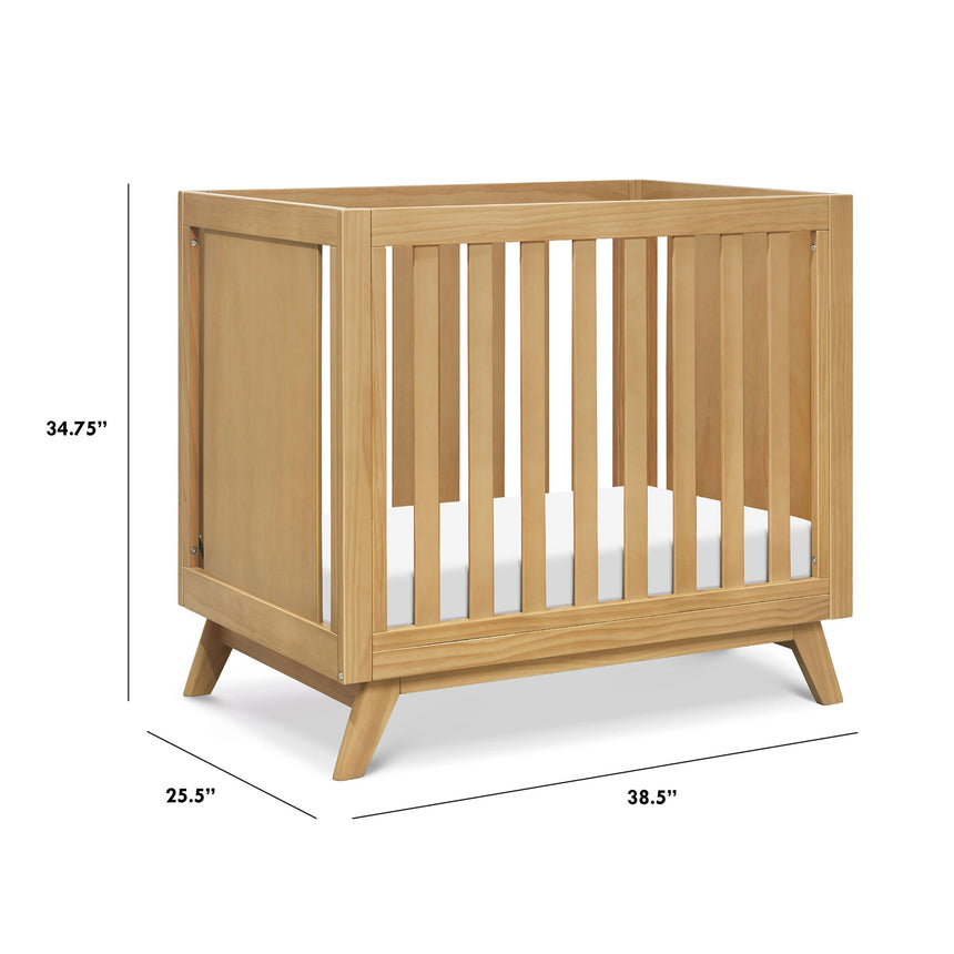 Mini Couchette Convertible Otto 3-en-1 (avec matelas de 4" inclus) - Miel-DaVinci-DVI-M22598HY-CLÉMENT