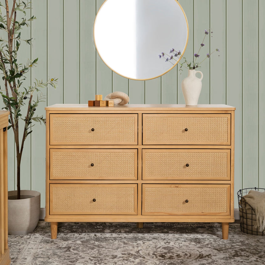 Commode 6 Tiroirs Marin - Miel et Rotin-Namesake-DVI-M23716HYHC-CLÉMENT