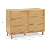 Commode 6 Tiroirs Marin - Miel et Rotin-Namesake-DVI-M23716HYHC-CLÉMENT