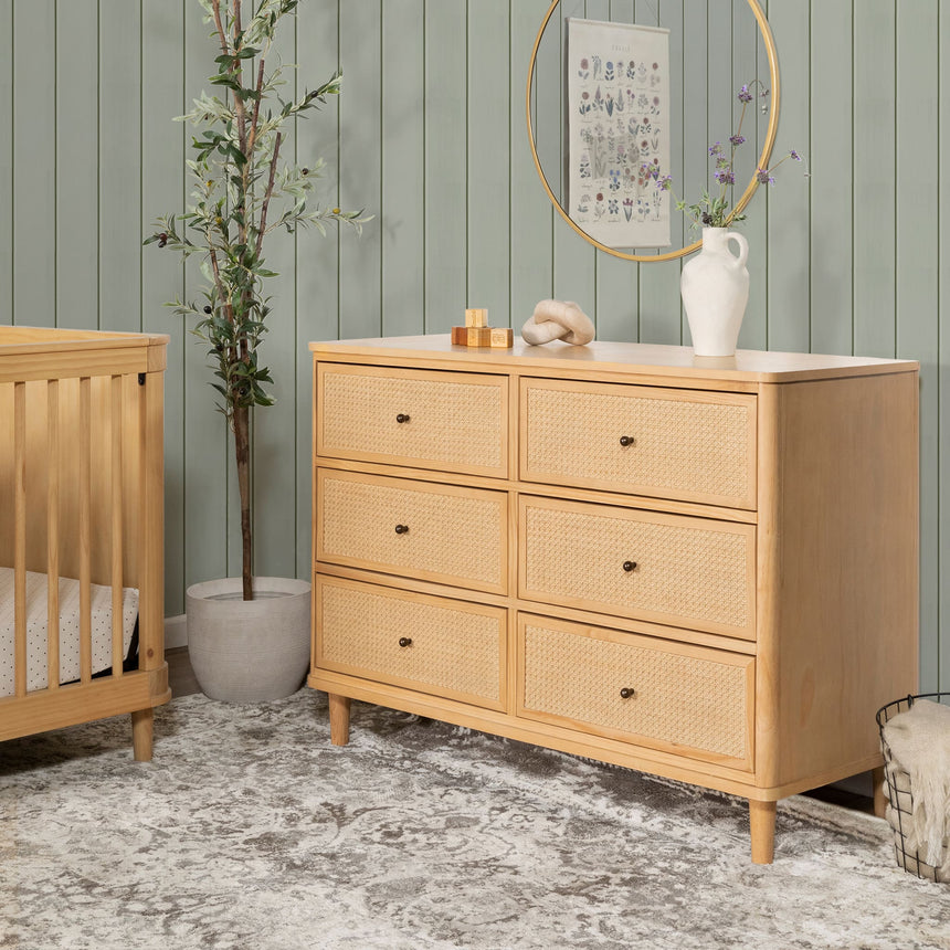Commode 6 Tiroirs Marin - Miel et Rotin-Namesake-DVI-M23716HYHC-CLÉMENT