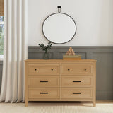 Commode 6 Tiroirs Sawyer Farmhouse - Miel-DaVinci-DVI-M24726HY-CLÉMENT