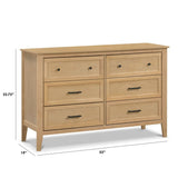 Commode 6 Tiroirs Sawyer Farmhouse - Miel-DaVinci-DVI-M24726HY-CLÉMENT