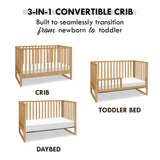 Couchette Convertible 3-en-1 Hunter - Miel-DaVinci-DVI-M25001HY-CLÉMENT