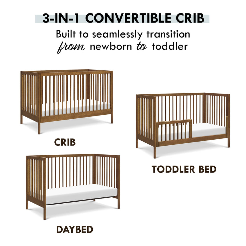 Couchette Convertible 3-en-1 Birdie - Noyer-DaVinci-DVI-M25101L-CLÉMENT