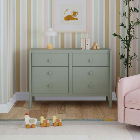 Commode 6 Tiroirs Birdie - Sauge-DaVinci-DVI-M25126LS-CLÉMENT