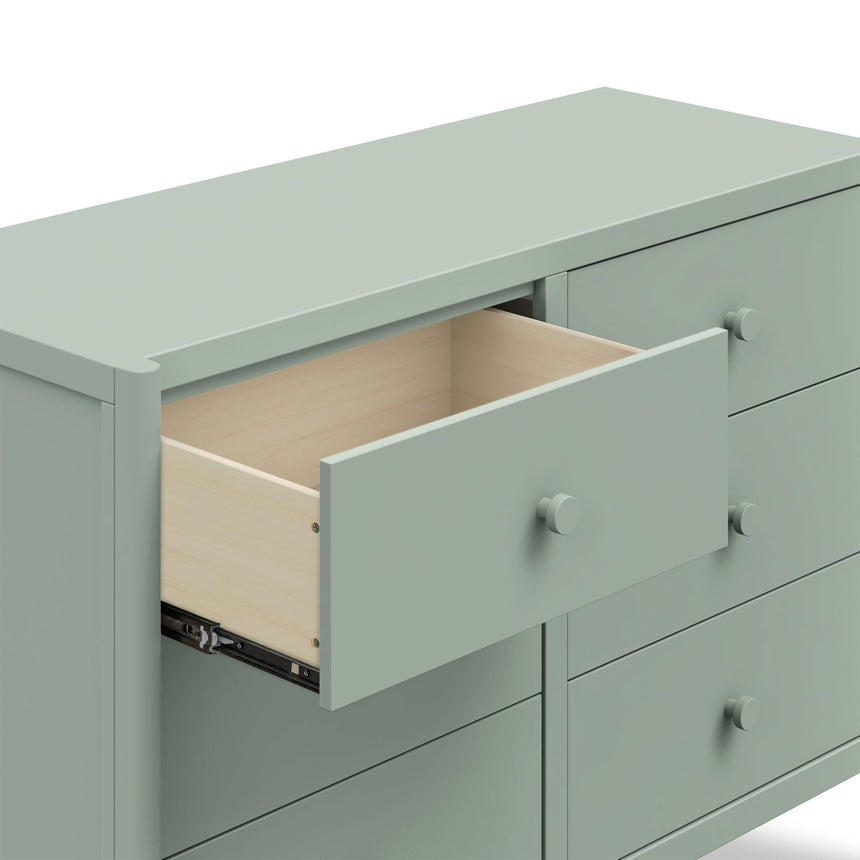 Commode 6 Tiroirs Birdie - Sauge-DaVinci-DVI-M25126LS-CLÉMENT