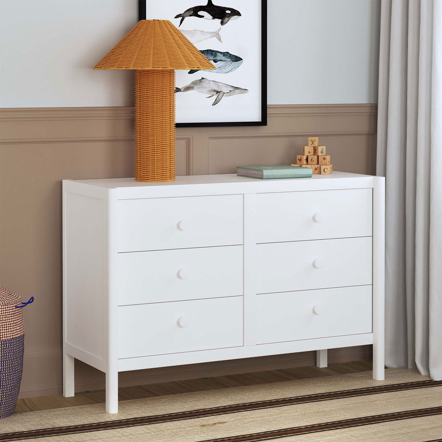 Commode 6 Tiroirs Birdie - Blanc-DaVinci-DVI-M25126W-CLÉMENT