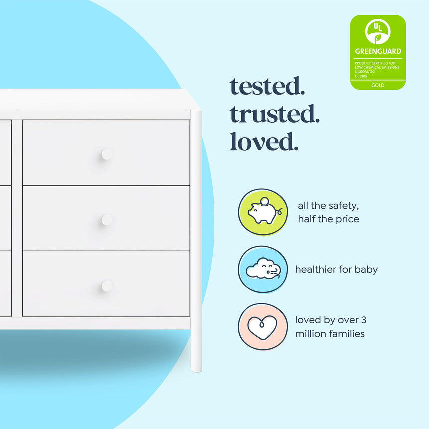 Commode 6 Tiroirs Birdie - Blanc-DaVinci-DVI-M25126W-CLÉMENT