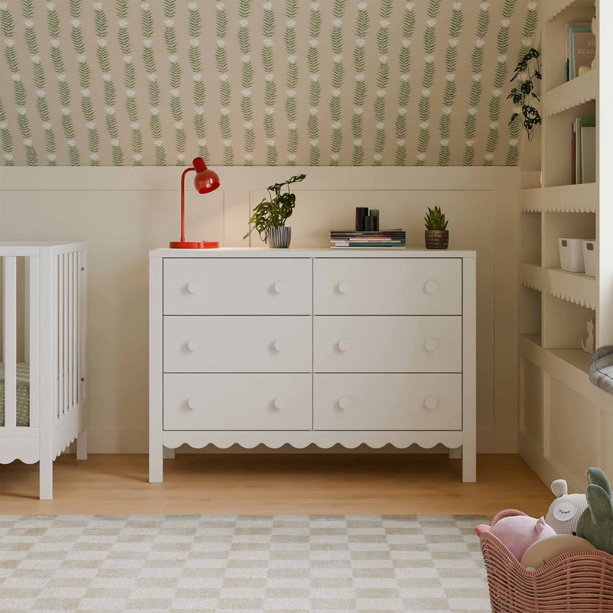 Commode 6 Tiroirs Sammy Scallop - Blanc-DaVinci-DVI-M27826W-CLÉMENT
