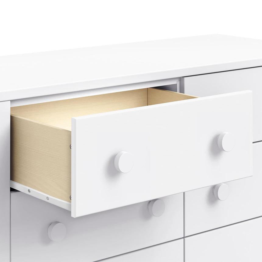 Commode 6 Tiroirs Sammy Scallop - Blanc-DaVinci-DVI-M27826W-CLÉMENT