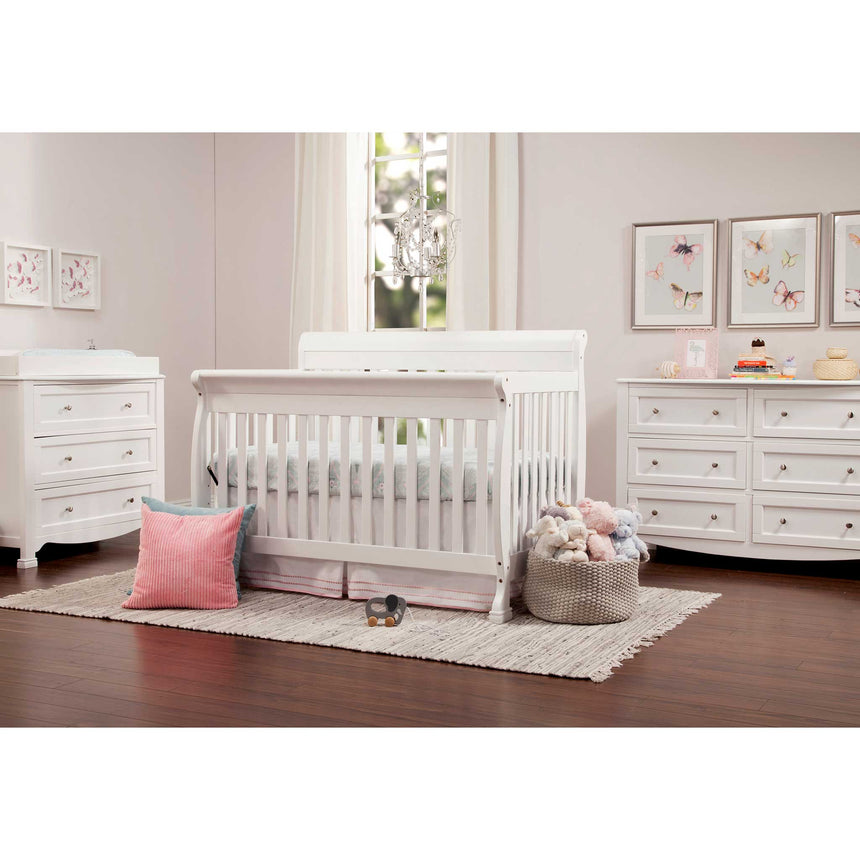 Couchette Convertible 4-en-1 Kalani - Blanc-DaVinci-DVI-M5501W-CLÉMENT
