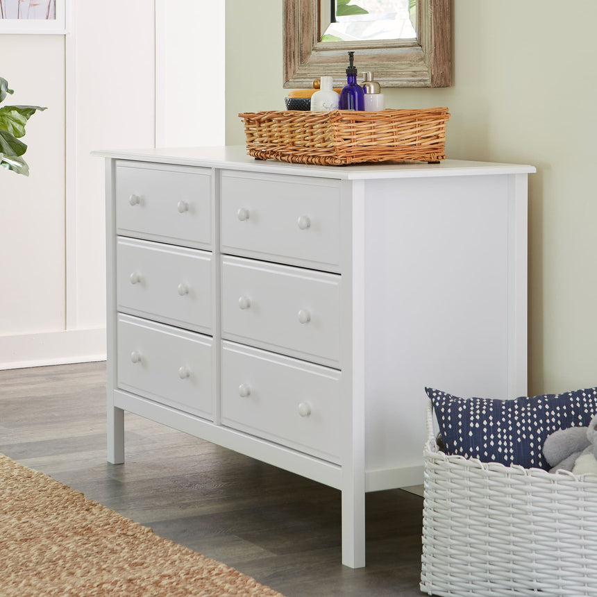 Commode 6 Tiroirs Jayden - Blanc-DaVinci-DVI-M5966W-CLÉMENT