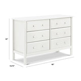 Commode 6 Tiroirs Jayden - Blanc-DaVinci-DVI-M5966W-CLÉMENT
